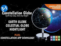 3 in 1 Constellation and Geography Learning Globe