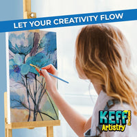 KEFF Creations Acrylic Paint Set for kids and adults-54-piece