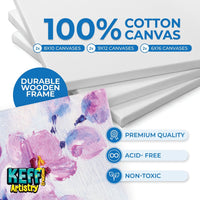 KEFF Creations Acrylic Paint Set for kids and adults-54-piece