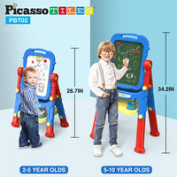 Picasso Tiles All-in-one Kids Art Easel Drawing Board, Chalkboard & Whiteboard With Art Accessories(2-10 years)