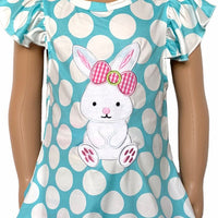 AL Limited Girls Pastel Polka Dot Easter Bunny Outfit