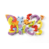 BeginAgain Butterfly A-Z Puzzle -Eco friendly Educational Toy (2 years and UP)