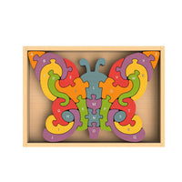 BeginAgain Butterfly A-Z Puzzle -Eco friendly Educational Toy (2 years and UP)