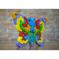 BeginAgain Butterfly A-Z Puzzle -Eco friendly Educational Toy (2 years and UP)