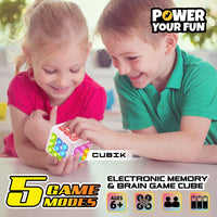 Power Your Fun Cubix 5 in 1 Electronic STEM Memory & Brain Game