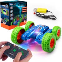 Force1 Mini Tornado LED Remote Controlled Stunt Car (6 years and UP) - Double Sided
