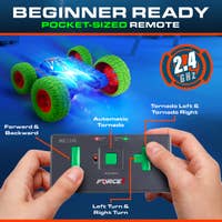 Force1 Mini Tornado LED Remote Controlled Stunt Car (6 years and UP) - Double Sided